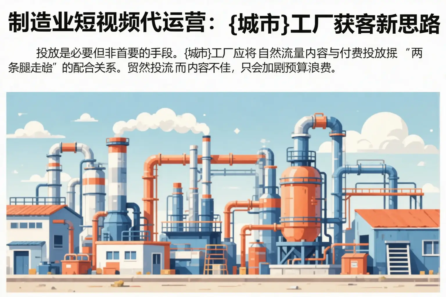 制造业短视频代运营：二道工厂获客新思路